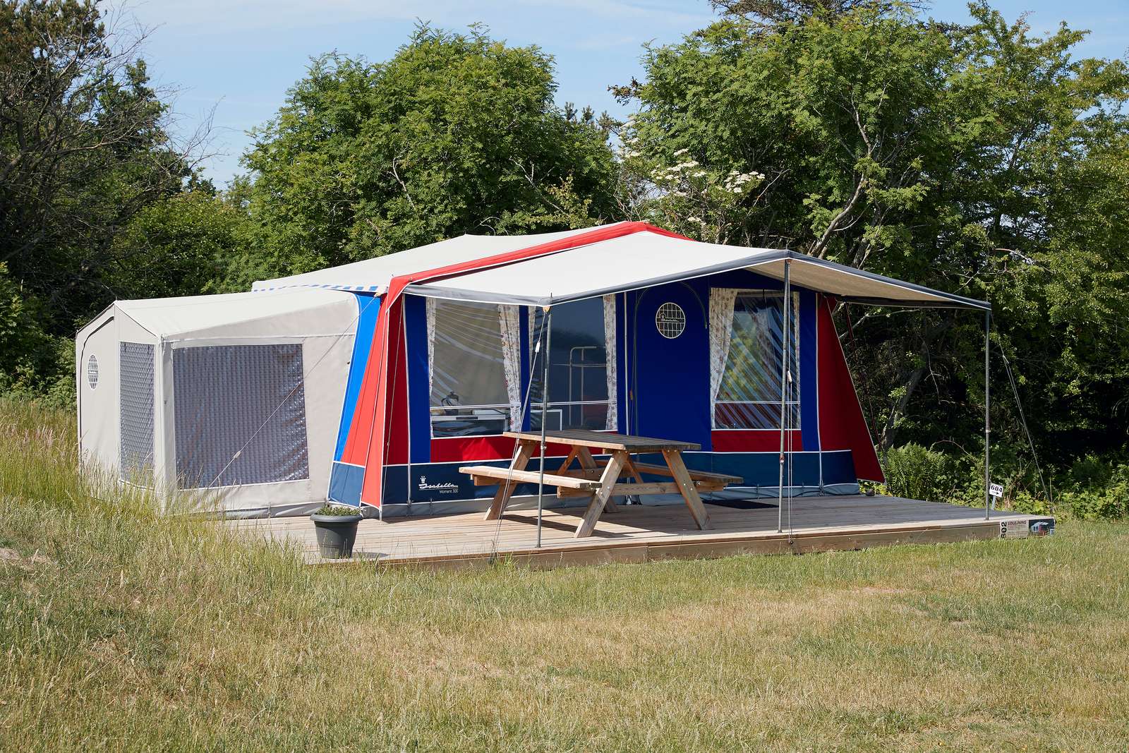 Glamping på Fur Camping