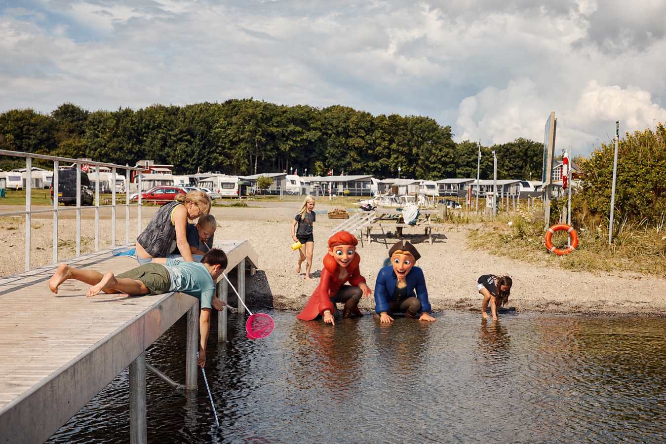 Romkugle og Rødspætte på Humlum Camping