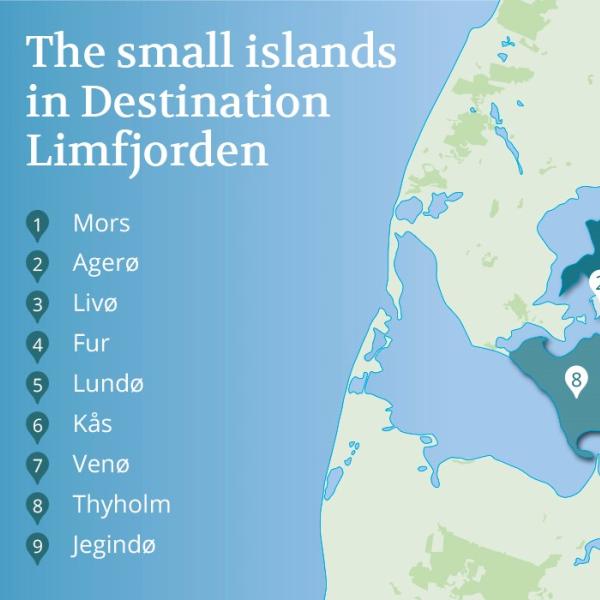 ært backup skade Islands in Destination Limfjorden