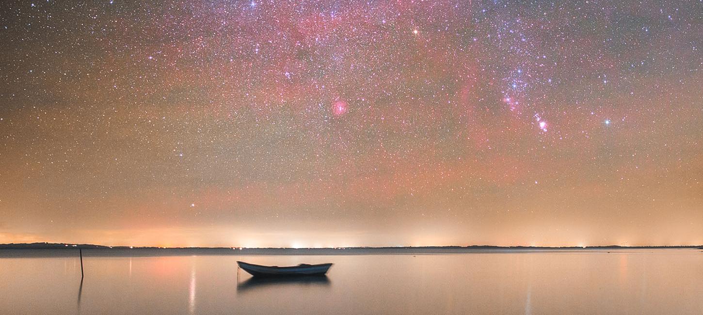 Mors, Limfjorden, Båd, Stjernehimmel