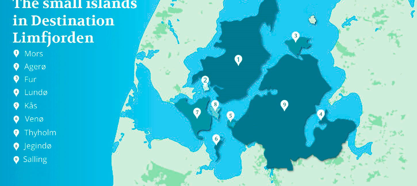 The islands in the Limfjorden